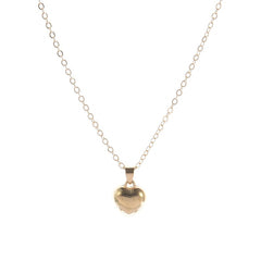 Colar feminino coração pêssego
