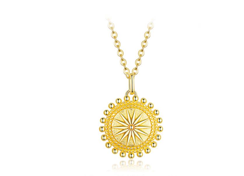 Colar feminino all star s925 banhado a ouro