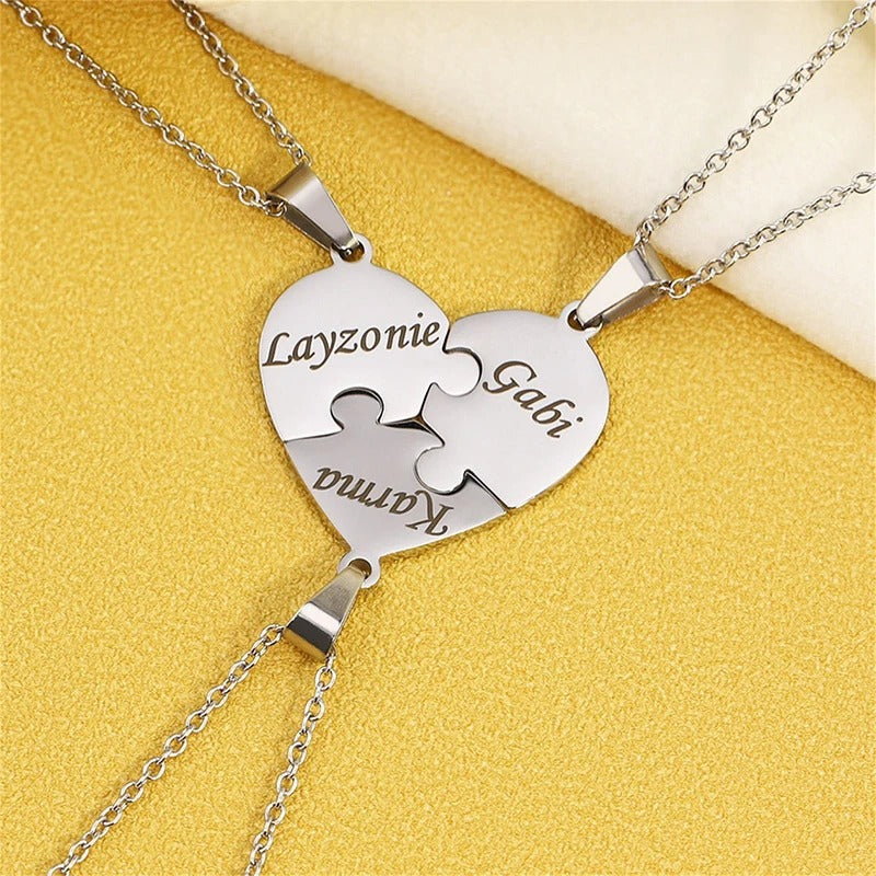 Colar Quebra Cabeça Personalizável